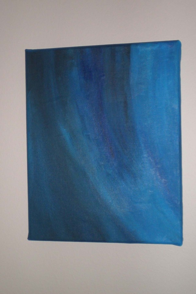 Exploration of Blue 1, Acrylic on Canvas, 2011