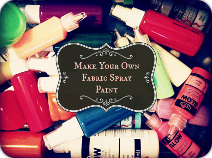 Make Your Own Fabric Spray Paint by Coxal Collaborative